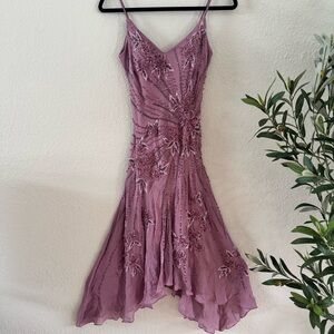 Vintage Sue Wong silk beaded Dress